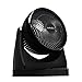 Produktbild AirArtDeco Turbo-Ventilator, Tischventilator, 25CM 35W, 3 Geschwindigkeitsstufen, 100 Grad Verstellbar, Oszillationsfunktion, Ideal für Zuhause oder Büro, Schwarz