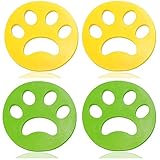 JAHEMU Haustier Haarentferner Tierhaarentferner Waschmaschine Haarfänger Wäsche Fussel Katzenhaarentferner Hundehaarentferner Reinigung Ball Pet Hair Catcher 4 Stück