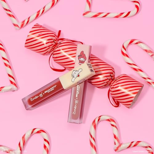 The Crème Shop x Hello Kitty & Friends Velvet Lip Stain - Lip Tint, Long Lasting Waterproof Lip Stain, Gifts for Her (Sugar Kiss)