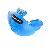Shock Doctor Max Airflow Lip Guard/Mouth Guard. Football Mouthguard 3300. for Kids/Youth and Adults. Breathable Wide Opening Mouthpiece. Helmet Strap Included
