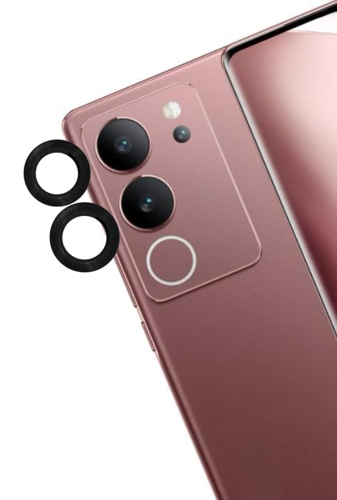 A3sprime Camera Lens Protector for vivo V29 5G |Edge To Edge Full Coverage 9H Surface Hardness Tempered Glass with Metal Ring Guard Camera Protector| - Set of 1 Pairs (Black) (B0D8QPZ5BZ) Amazon Price History, Amazon Price Tracker