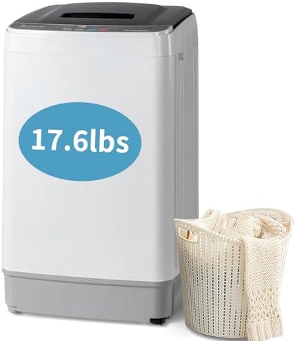 Winado 17.6LBS Full Automatic Portable Washing Machine with Drain Pump