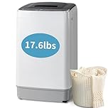 Winado Fully Automatic Washing Machine, Portable Top Loading Washing Machine with Drain Pump, 10 Washing Programmes, 8 Washing Machines and Water Level Dryer, Washing Machine and Dryer 2 in