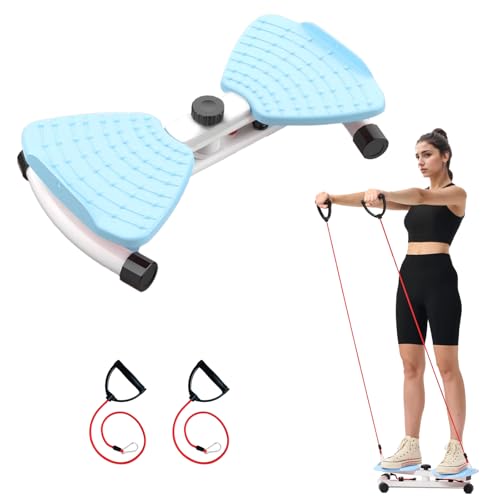 Waist Twister, Exercise Twist Boards Twisting Waist Machine for Women Belly Fat, Noiseless Ab Twister Machine with Resistance Bands, Waist Sculptor for Home Gym