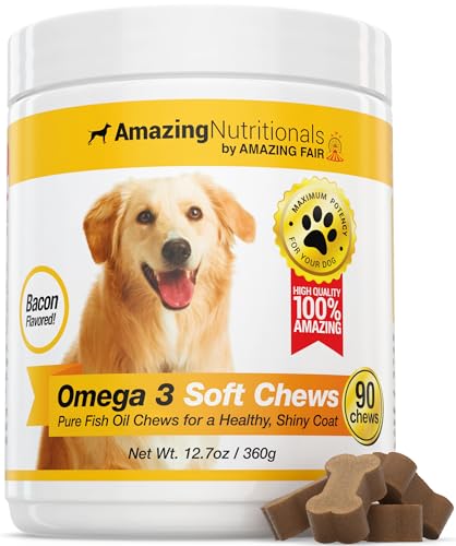 Amazing-Omega-3-Fish-Oil-for-Dogs-Omega-3-for-Dogs-Shedding-and-Itchy-Skin-Relief-for-Dog-Dry-Skin-and-Hot-Spots-EPA-and-DHA-Fatty-Acids-Dog-Skin-and-Coat-Supplement-120-Bacon-Soft-Chews