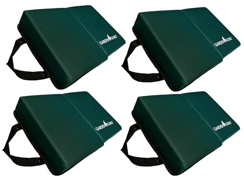Image of GARDEN GURU Extra Thick Gardening Kneeling Kneeler Pad - Ultra Soft Foam Cushion Padding for Knee - Water Resistant - Garden Kneeler Mat for Yard Work, Cleaning, Household Chores, and Roofing (4 Pack)