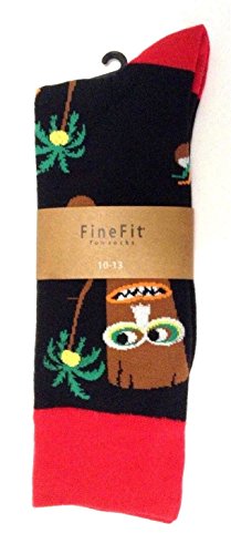 Novelty Fine Fit Crew Socks - Mix Prints2