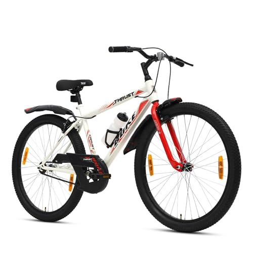 Avon Buke Thrust 26T MTB Bicycles for Adults|Wheel Size:26 inches|Steel Frame:17.5 inches Rigid Fork, Caliper Brake, Steel Rim, Mudguards & Bottle Stand|Short Bend, Matt Gloss Finish(White) (B0D181N2XW) Amazon Price History, Amazon Price Tracker