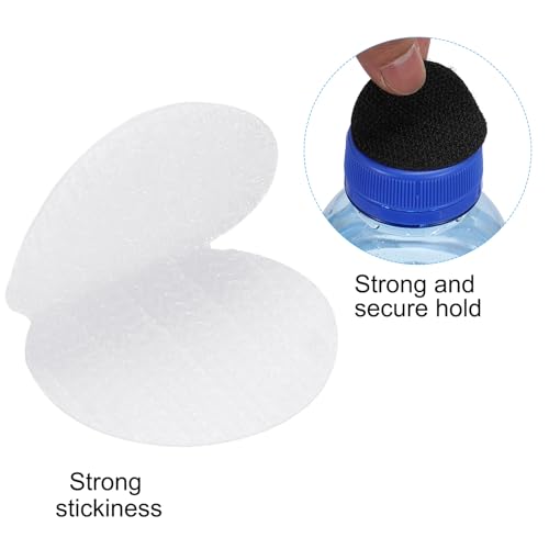 Image of PATIKIL 1 Inch Round Adhesive Hook and Loop Dots, 24 Pairs Circle Double Sided Sticky-Back for Home Office Crafting Car Phone Mount, White