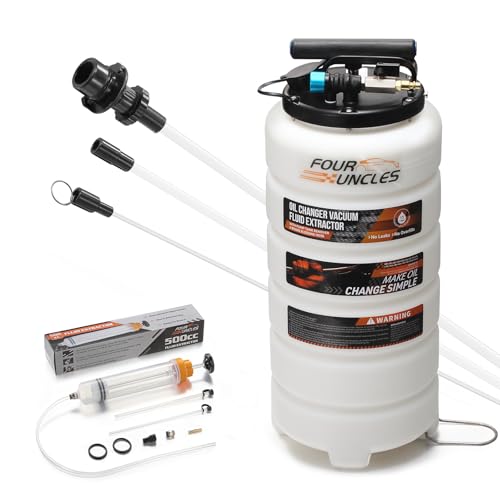 FOUR UNCLES 15L Pneumatic/Manual Oil Extractor with 500cc Filling and Extraction Pump