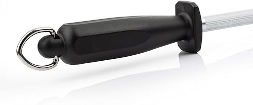 Miniatura 4 de ARCOS Afilado Acero Inoxidable Nitrum de 10 Pulgadas y Hoja de 9.843 in. Serie Chaira. Cuerpo Acero Carbono Recubierto Cromo 11 - Mango