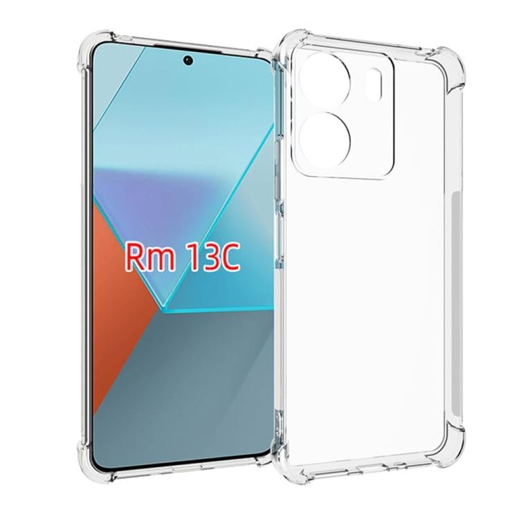 Image of for Poco C65 Case, Premium Soft Clear Crystal TPU Shockproof Transparent Case Cover Drop-Resistant Light Weight Case for Poco C65 Transparent