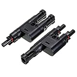 BTSKY Solar Panel MC4 T/Y Branch Connectors Cable Splitter Coupler