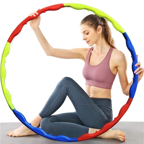 Image of Artino Hula Hoop, Exercise Ring for Fitness with 30 inch Diameter for Boys, Girls, Kids and Adults (Multicolor), Hoola Hoop, Adjustable Design, use for Lose Weight, Fat Burning Healthy Model Sports