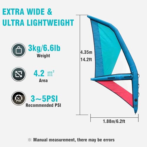 LYDZUSDP Inflatable Sail Paddle Board with 360° Rotatable Base and Visualization Window,Inflatable and Lightweight Design for Wind Surfing Adventure