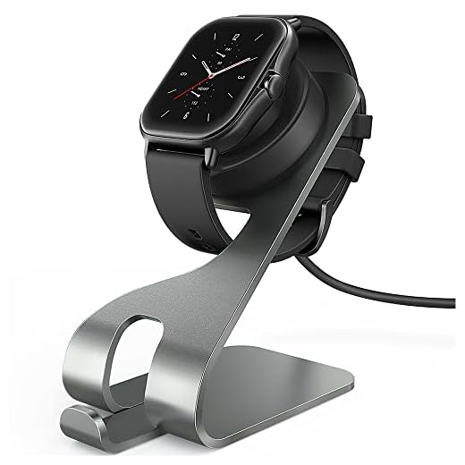 TUSITA Laddare Kompatibel med Amazfit GTR 2, GTR 2e, GTS 2, GTS 2e, GTS2 mini, Pop, Pop pro, Bip U, T-REX Pro (Not for T-REX), Zepp E, Zepp Z Laddningsstation - 150cm USB Kablar Aluminium Laddningskabel - Smartwatch Tillbehör