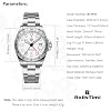 Men's Watches Automatic NH34 Stainless Steel Mechanical 100M Waterproof Wrist Watch for Men, Sapphire Dial Glass with AR Coating, Auto Date