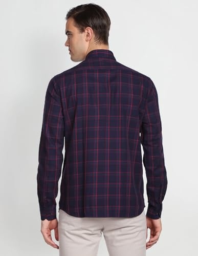 Image of Arrow Men's Checkered Slim Fit Shirt