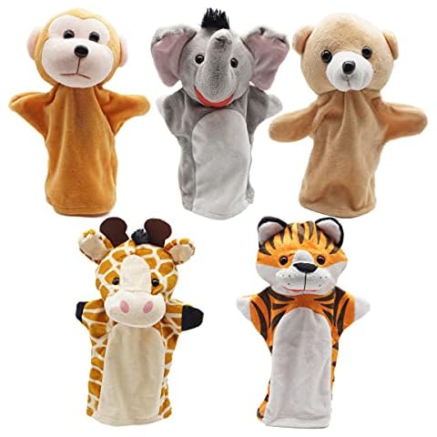 CreepyParty Soft Cotton Zoo Animal Puppets Set Cover