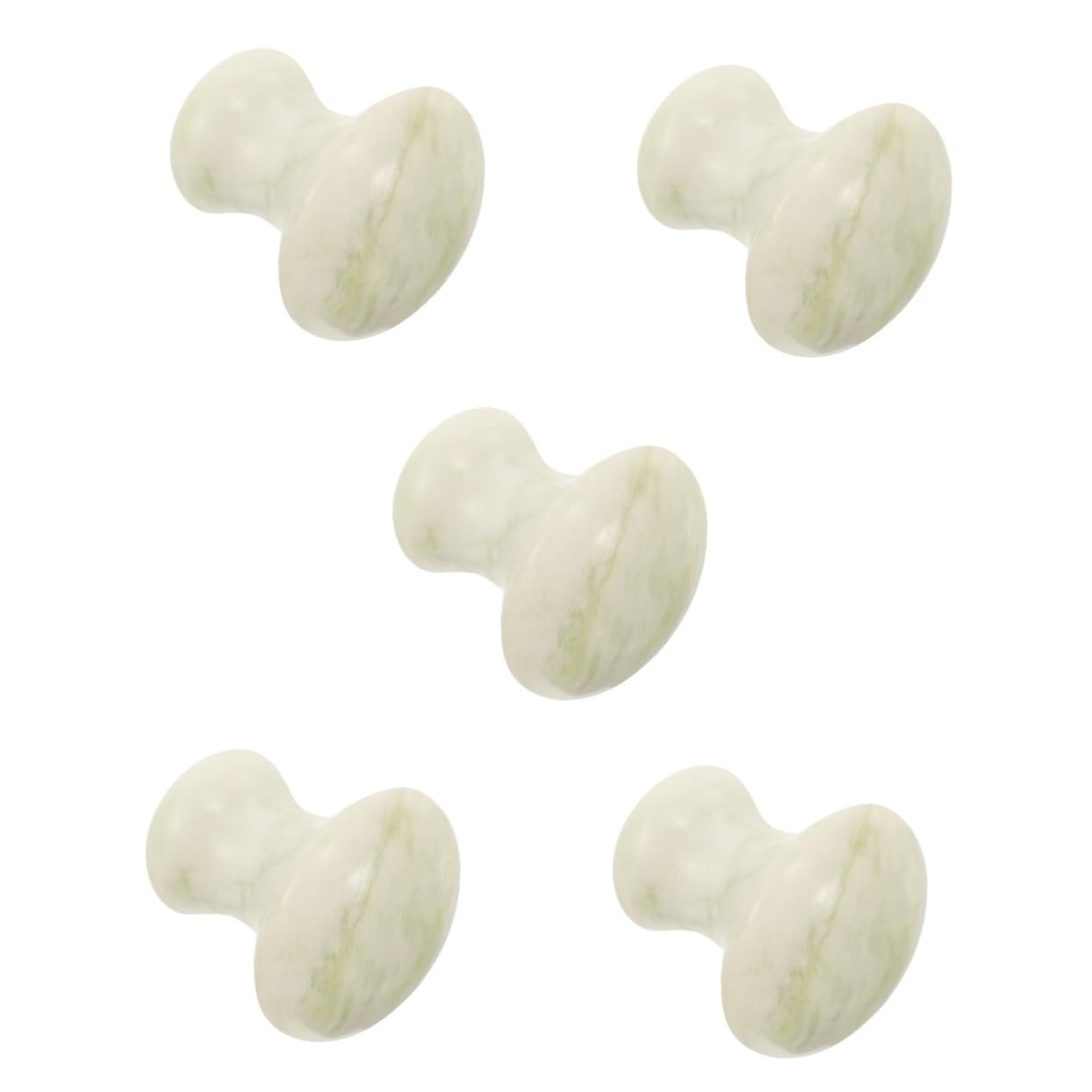 5stücke Jade Massage Für Gesicht Ergonomisches Design Für Spa Und Entspannende Massagen Fördert Die Hautstraffung Und Schwellungen