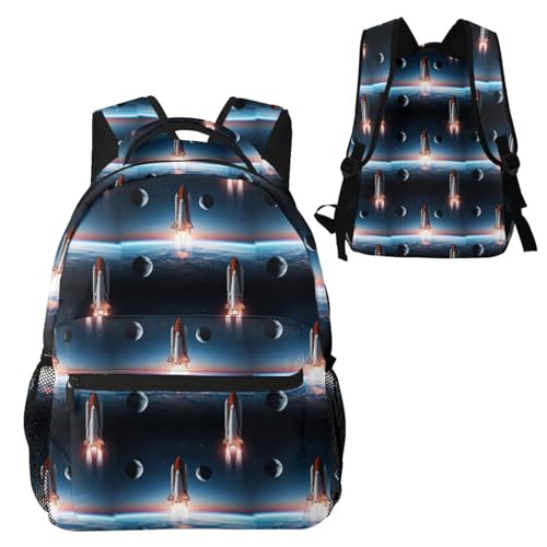 Sac à dos pour ordinateur portable fusée spatiale léger voyage