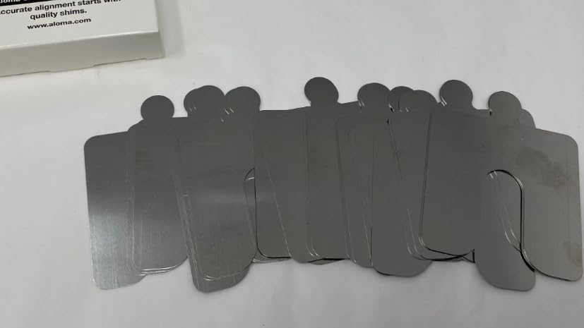 Shim B.015-PACK-REG Size B .015 304 Stainless 3"x3" w/Tab Shims Box of 20