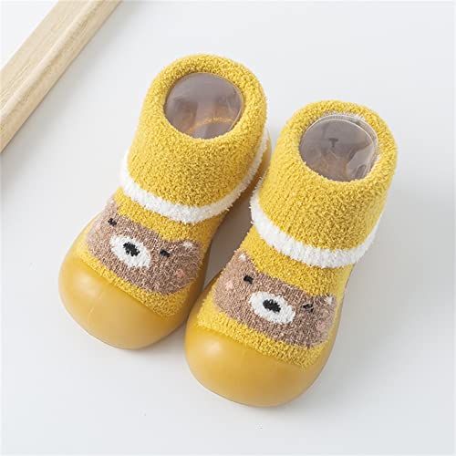 Baby Shoes,Toddler Kids Infant Boys Girls Shoes First Walkers Thickened Warm Cute Cartoon Socks Shoes Antislip Shoes2