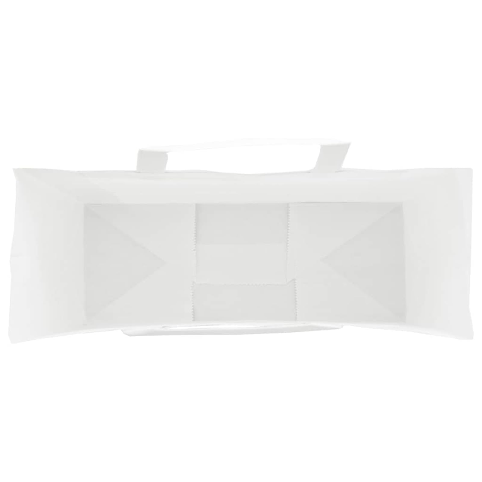 Fecpoo Papierowe torebki 250 szt. – białe torebki papierowe z papierowymi uchwytami linowymi, 32 x 12 x 42 cm, nośność 8 kg, idealne na prezenty, zakupy, wynos i imprezę