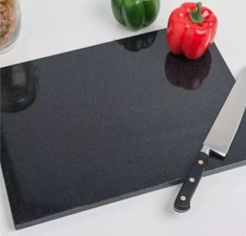 RA-HOMESTORE® New Large Black Granite Chopping Board Kitchen Work Top Surface Protector, Avoid Getting Unwanted Scratches and Stains On Your Worktops, Perfect for Chopping.
