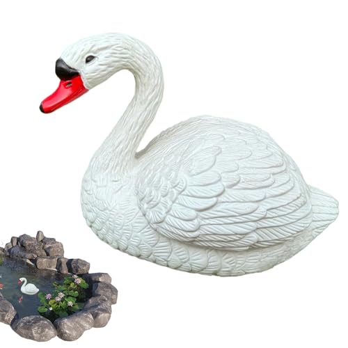 Design galleggiante realistico: questa esca a forma di cigno presenta dettagli e proporzioni realistiche, progettata per galleggiare naturalmente su superfici acquatiche come stagni e piscine, offrendo un'estetica elegante e serena alla tua configurazione di arredamento esterno o interno