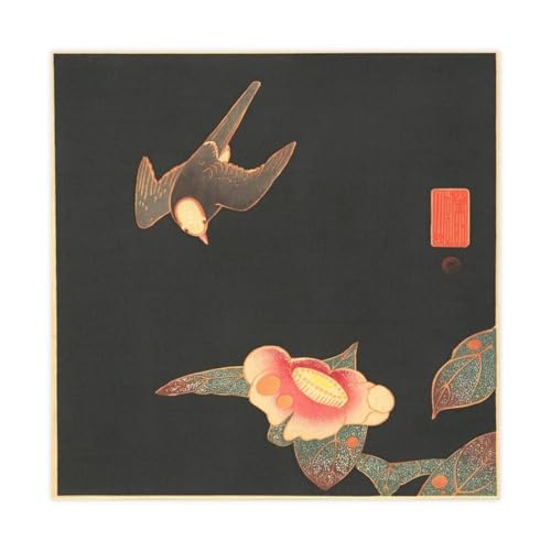 Toile Hirondelle et Camélia de Jakuchu Ito, une touche de poésie zen