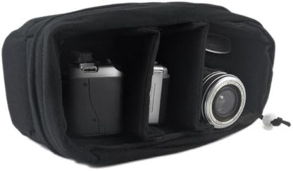 Yimidear Camera Bag, Shockproof Padded Folding Partition Insert Camera Case for SLR Camera(Black)
