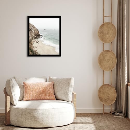 Americanflat 18x22 Picture Frame with Polished Plexiglass - Black Picture Frame - Wide Photo Frames Made of Engineered Wood for Vertical or Horizontal Wall Display - Epic Collection - Black