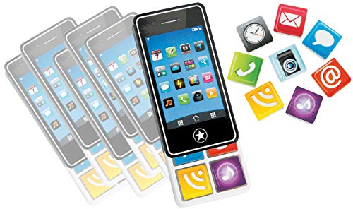 Smartphone Erasers Cellphone Erasers for Kids Phone Erasers Cute Erasers for Kids Pencil Eraser Sleepover Party Favors Cool Erasers Novelty Erasers Kids Erasers Kid Prizes 6 Pks (48 Icon Erasers)