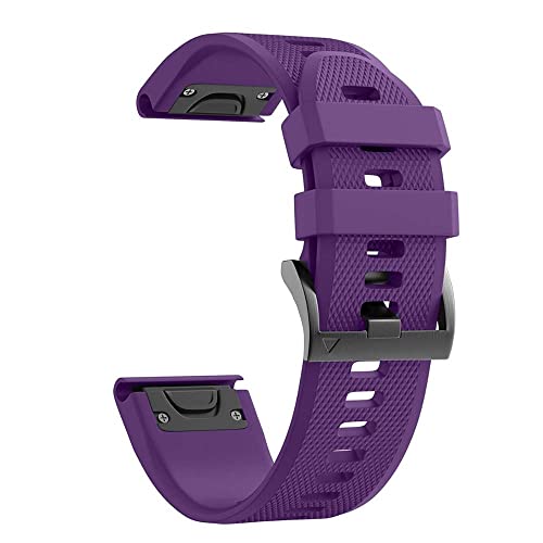 Pulsera de silicona de 26mm suave y flexible para reloj Garmin Fenix 5X Plus