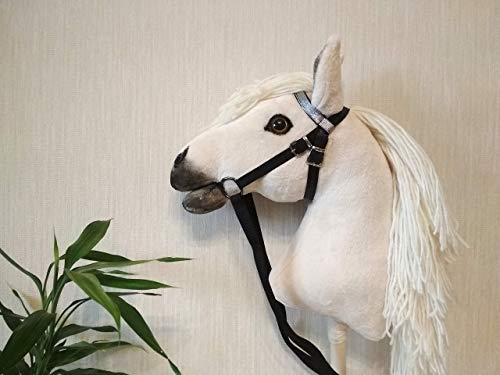 Hobby horse Realistic Palomino stick horse Hobbyhorse Horse on stick for children - Thumbnail 5