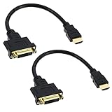 Soporte para multitarea: muy conveniente para conectar cables HDMI y DVID-24 + 5. Con una longitud de aproximadamente 28 cm/11,02, puedes jugar juegos en tu ordenador mientras ves películas en la televisión.