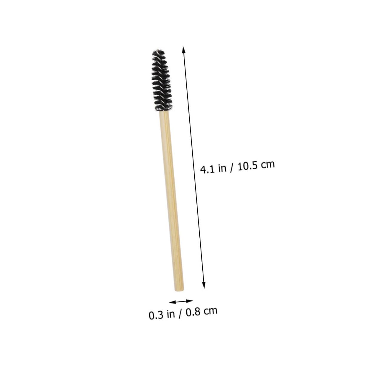 HAKIDZEL Nylon Lash Brow Brush Set 100pcs Disposable Mascara Brushes for Travel Makeup Kit for Women