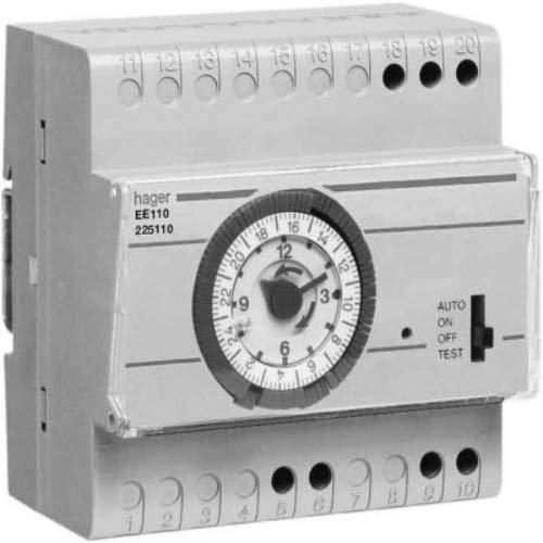 Hager-Interrupteur crépusculaire Ee110 cellule surface int. horaire 1 conm. 16a