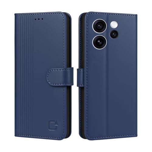 Image of AIBEX Shock Proof Flip Compatible for Oppo Reno 15 Pro 5G Flip Cover Leather Finish | Inside TPU with Card Pockets | Wallet Stand | Complete Protection Flip Case