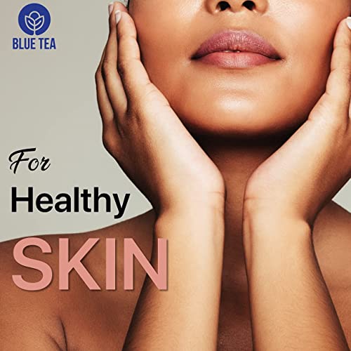 Blue Tea - Combo Pack - Butterfly Pea Flower Tea And Butterfly Pea Ginger - 30 Pyramid Tea Bags | Directly From Source | Vegan - Gluten Free - Gmo Free | #TOP6