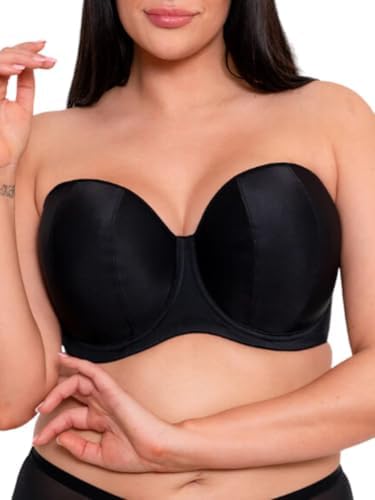 Curvy Kate Luxe Strapless Bra 34G, Jet Black