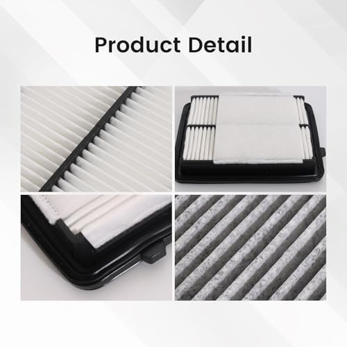 Image of 165465RA0A Engine and Cabin Air Filter Kit for Nissan Kicks 2018-2024 Versa 2020-2024 L4 1.6L Replacement 165465RB1A 272776CA0A 278915RB0A CA12315 CF12312