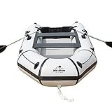 Kaitou ゴムボート 3人乗り 釣り 海釣り 大型 オール プレジャー 船外機 耐久性 耐候性 海 海水浴 川 川遊び 夏 PVC素材 持ち運びに便利 船外機取付 [並行輸入品]