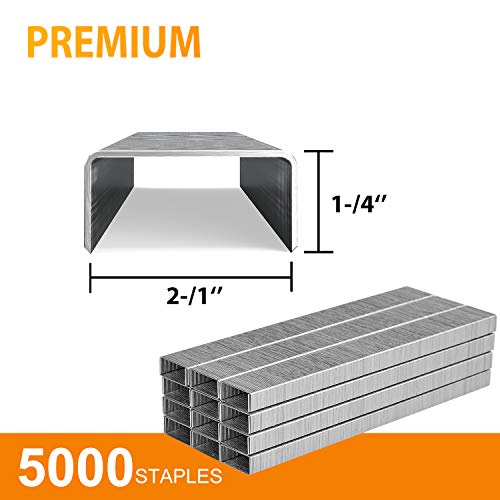 Kangbaz Stapler, Office Stapler With 5000 Staples,Standard Desktop Stapler And 5,000 Staples, 20 Sheet Capacity(26/6),1/4 Inch Staples, Staples Standard,Jam Free,Black #TOP1