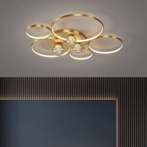 Plafonnier LED moderne pour salon et chambre avec sa télécommande - 4