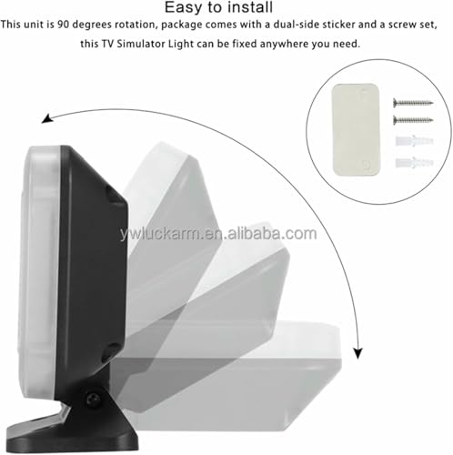 Lámpara simuladora de televisión con sensor crepuscular y luz 6