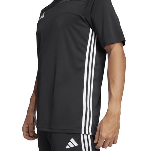 adidas T-shirt en jersey Tiro 25 Essentials pour homme, noir/blanc, XL