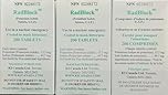 3 Pack RadBlock 200 Coated Scored Potassium Iodide Tablets - Health Canada NPN #02248172 - Expire 2037