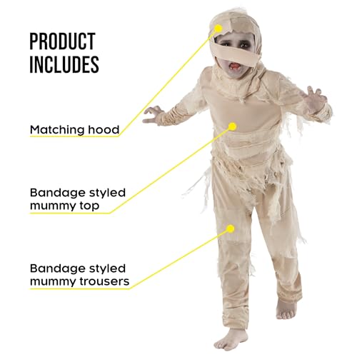 Disfraz de momia Morph para niños talla Large miniatura 3